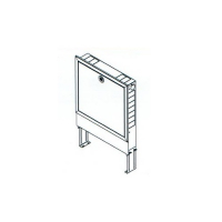 Шкаф распределительный встраиваемый REHAU UP75 - 895x550x115 мм (регулируемый,с внутренней дверцей)