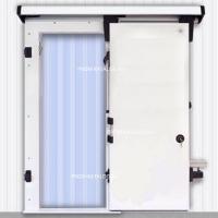 Дверной блок для холодильной камеры Профхолод откатная дверь 3000x2600 (80мм) 