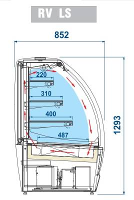 Кондитерская витрина Isa Metro LX 129 RV LS A