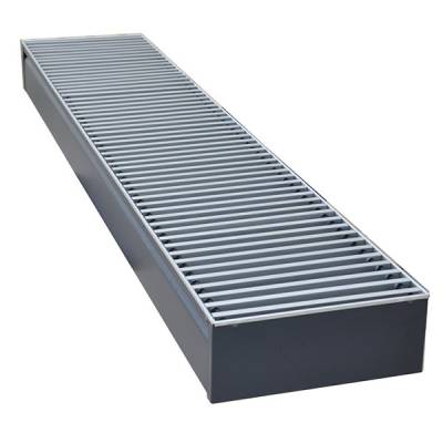 Внутрипольный конвектор длиной 1,6 м - 2 м КЗТО Бриз 300x80x2000